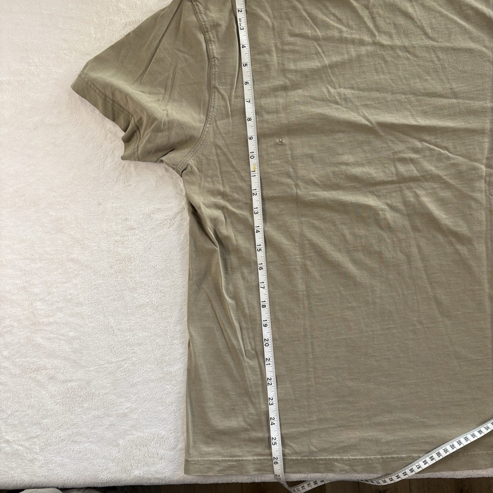 Vintage Old Navy Mens Large T-Shirt Pocket Stripe Beige Y2K Cotton Tee - Picture 5 of 9